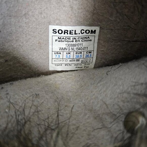 Sorel Joan of Arctic Black Winter Snow Fur Boots - Picture 9 of 11